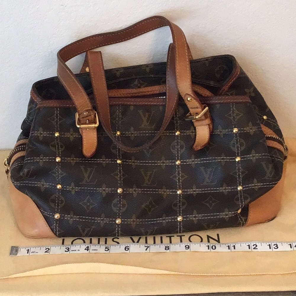 Louis Vuitton Monogram Riveting Handbag - Picture 14 of 16